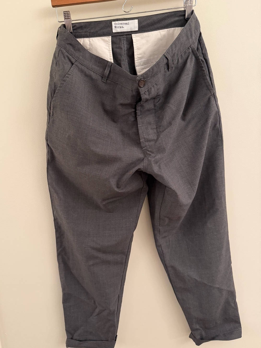 Universal Men's Gray Tropical Suiting Pants